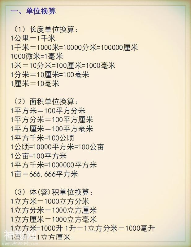 “死磕”这10张公式表，还报什么补习班？保证孩子6年都100分！-2.jpg