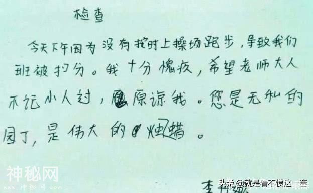 小学生搞笑检讨书，老师：您家的孩子我教不了啊-2.jpg