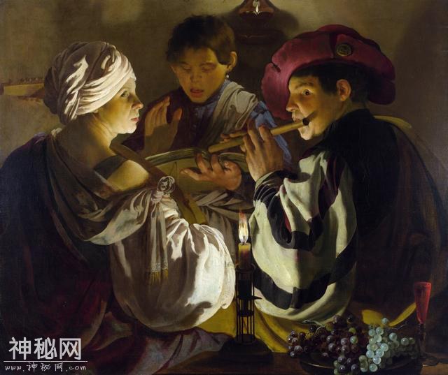 学赏画（55）荷兰风俗画家Hendrick ter Brugghen人物油画作品-6.jpg