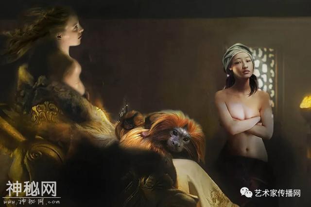 梦幻少女人体油画，神秘画境之美 | 英国画家伊娃·特洛伊作品-2.jpg