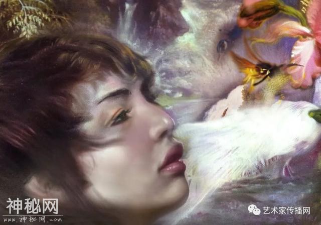 梦幻少女人体油画，神秘画境之美 | 英国画家伊娃·特洛伊作品-16.jpg