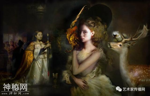 梦幻少女人体油画，神秘画境之美 | 英国画家伊娃·特洛伊作品-17.jpg