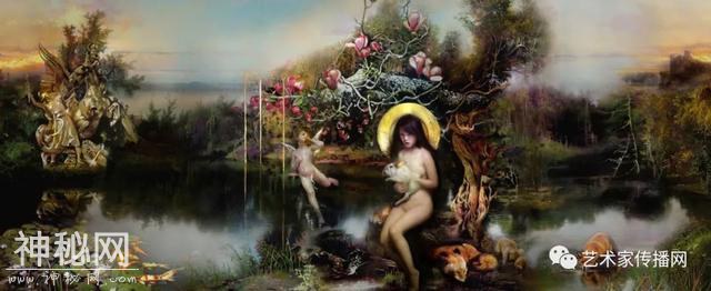 梦幻少女人体油画，神秘画境之美 | 英国画家伊娃·特洛伊作品-33.jpg