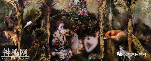 梦幻少女人体油画，神秘画境之美 | 英国画家伊娃·特洛伊作品-36.jpg