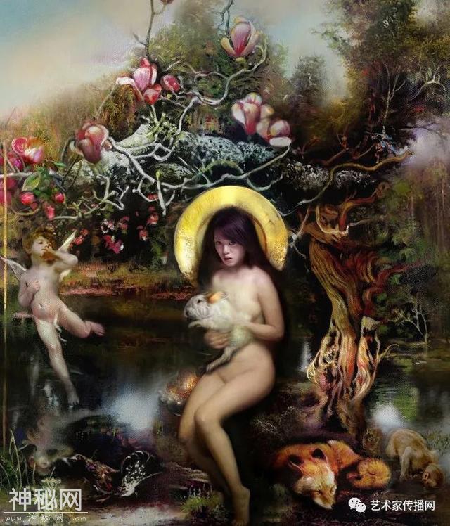 梦幻少女人体油画，神秘画境之美 | 英国画家伊娃·特洛伊作品-34.jpg