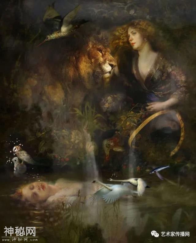 梦幻少女人体油画，神秘画境之美 | 英国画家伊娃·特洛伊作品-45.jpg