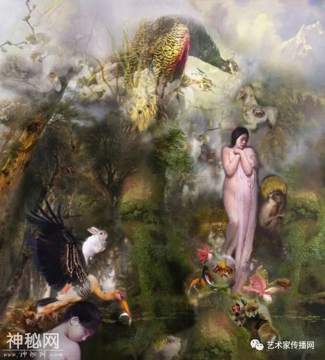 梦幻少女人体油画，神秘画境之美 | 英国画家伊娃·特洛伊作品-49.jpg